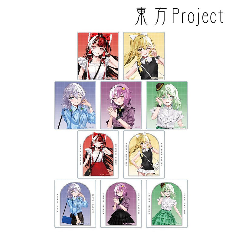 【新品】東方Project 松本能人イラスト ウォッチコーデver. トレーディングアクリルカード 1BOX（10個入り） / アルマビアンカ 発売日:2026年07月頃