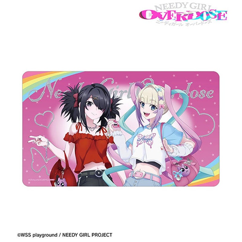 【新品】アニメ「NEEDY GIRL OVERDOSE」 描き下ろし 超てんちゃん&あめちゃん Y2Kファッションver. マルチデスクマット / アルマビアンカ 発売日:2026年11月頃