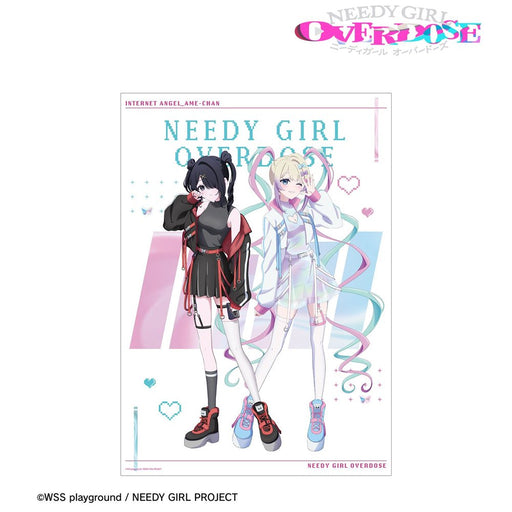【新品】アニメ「NEEDY GIRL OVERDOSE」 描き下ろし 超てんちゃん&あめちゃん タクティカルファッションver. A3マットポスター / アルマビアンカ 発売日:2026年11月頃