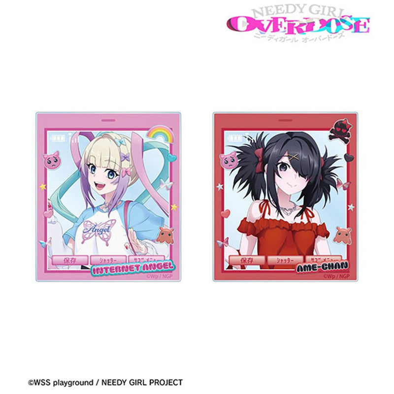【新品】アニメ「NEEDY GIRL OVERDOSE」 描き下ろし 超てんちゃん&あめちゃん Y2Kファッションver. アクリルカード2枚セット / アルマビアンカ 発売日:2026年11月頃