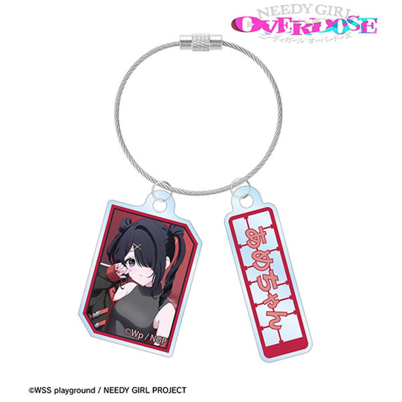 【新品】アニメ「NEEDY GIRL OVERDOSE」 描き下ろし あめちゃん タクティカルファッションver. 2連ワイヤーアクリルキーホルダー / アルマビアンカ 発売日:2026年11月頃