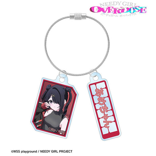 【新品】アニメ「NEEDY GIRL OVERDOSE」 描き下ろし あめちゃん タクティカルファッションver. 2連ワイヤーアクリルキーホルダー / アルマビアンカ 発売日:2026年11月頃