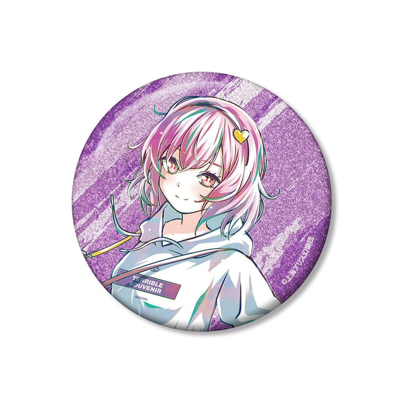 【新品】東方Project 松本能人イラスト 古明地さとり 現代風ファッションver. Ani-Art 75mmグリッター缶バッジ / アルマビアンカ 発売日:2026年10月頃
