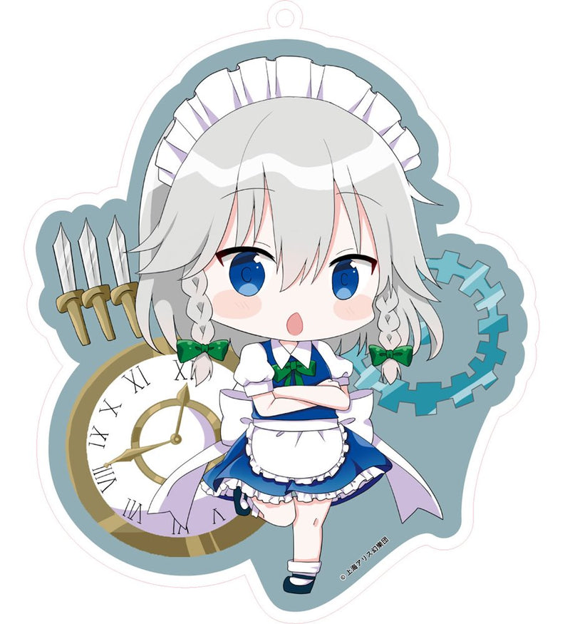 【新品】东方Project 大型亚克力钥匙扣 十六夜咲夜 / タケヤ 发售日期:2025年04月左右