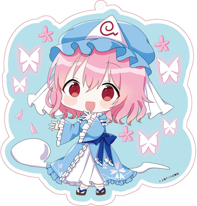 [New] 东方Project 大亚克力钥匙扣 西行寺幽幽子 / 竹屋 发售日:2025年04月月前后