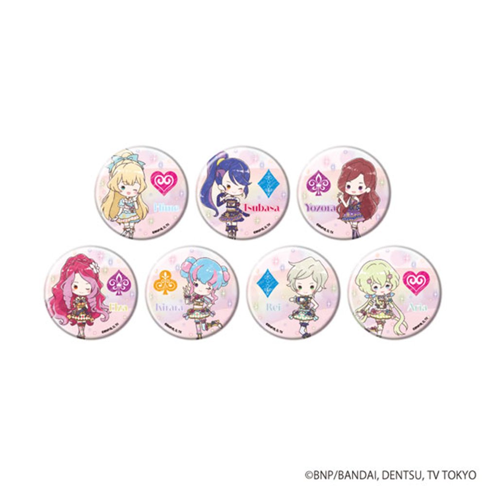新品】缶バッジ アイカツスターズ! 07 スクールドレスVer.(グラフ