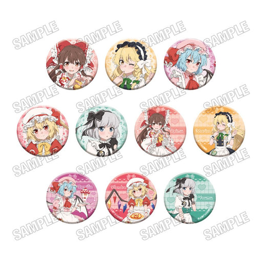 【新品】東方Project 描き下ろし缶バッジコレクション メイドVer. (1BOX10個入) / メディコスエンタテインメント 発売日:2026年09月頃