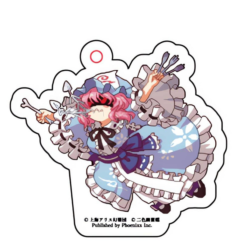 [新]东方Project东方野鸡食堂“Yuyuko Saigyoji”亚克力钥匙扣/ Phoenixx Co., Ltd.发售日期：2024年5月左右