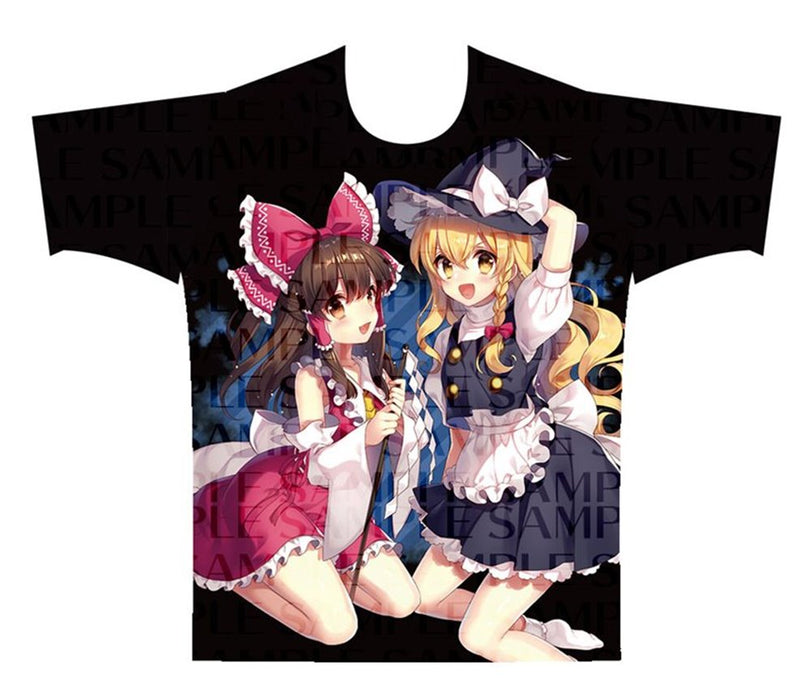 [New] Touhou Project Full Colour T-Shirt Reimu & Marisa illust.masaru.jp M size / Akiba Hobby / Izanagi Corporation Release date: around 2024/10