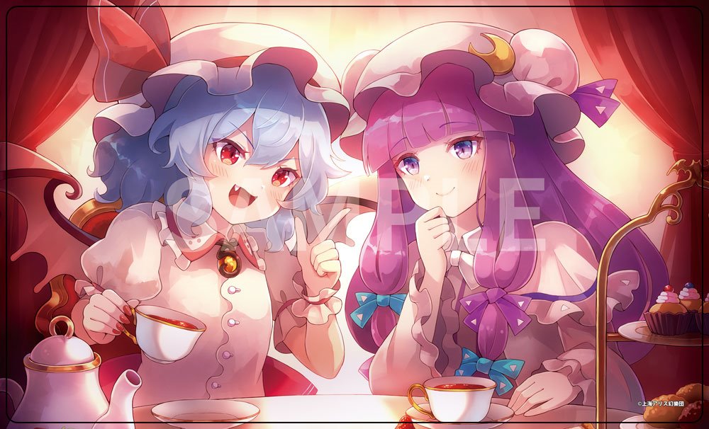 【新品】東方Projectキャラクターラバーマット10 レミリア&パチュリー illust.60枚 / アキバホビー／株式会社イザナギ 発売日:2024年12月頃