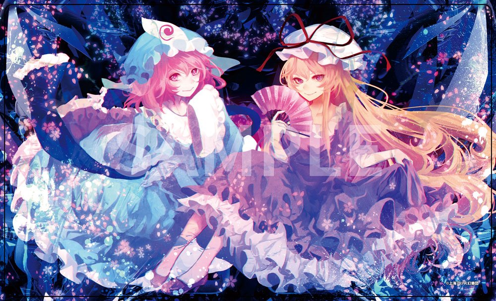 [New] Touhou Project Character Rubber Mat 11: Murasaki & Yuyuko illust.mirimo / Akiba Hobby / Izanagi Corporation Release date: approx. 2024/12