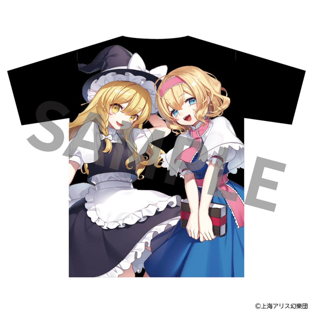 新品】東方Project フルカラーTシャツ 魔理沙＆アリス illust.まさる