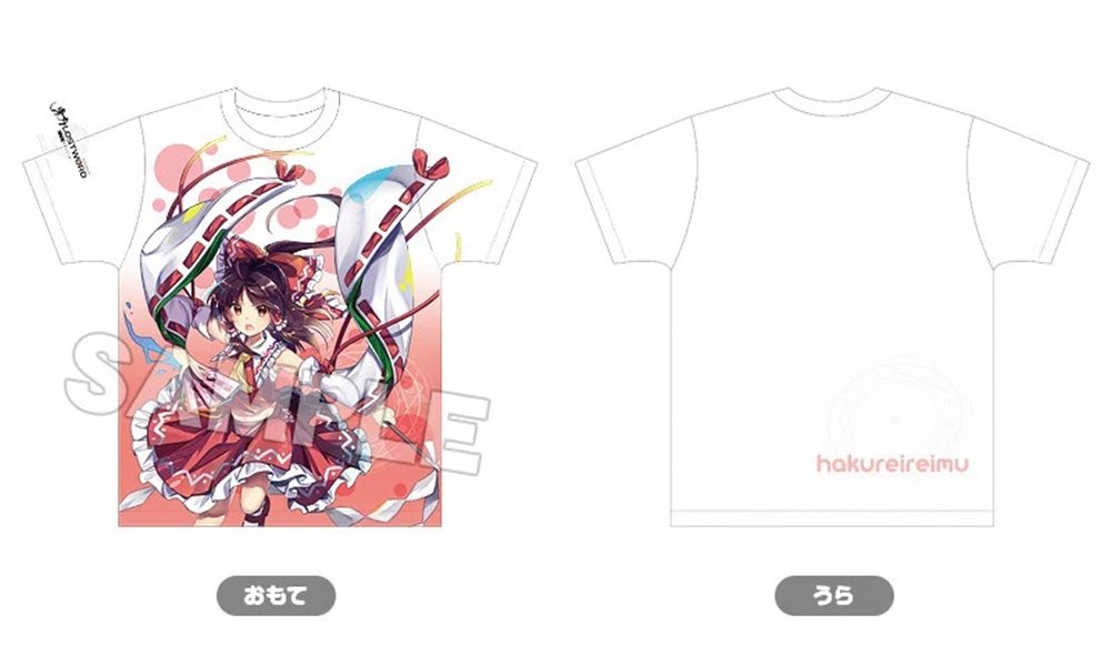 【新品】東方LostWord フルグラフィック Tシャツ 博麗霊夢 / グッドスマイルカンパニー 発売日:2019年12月25日