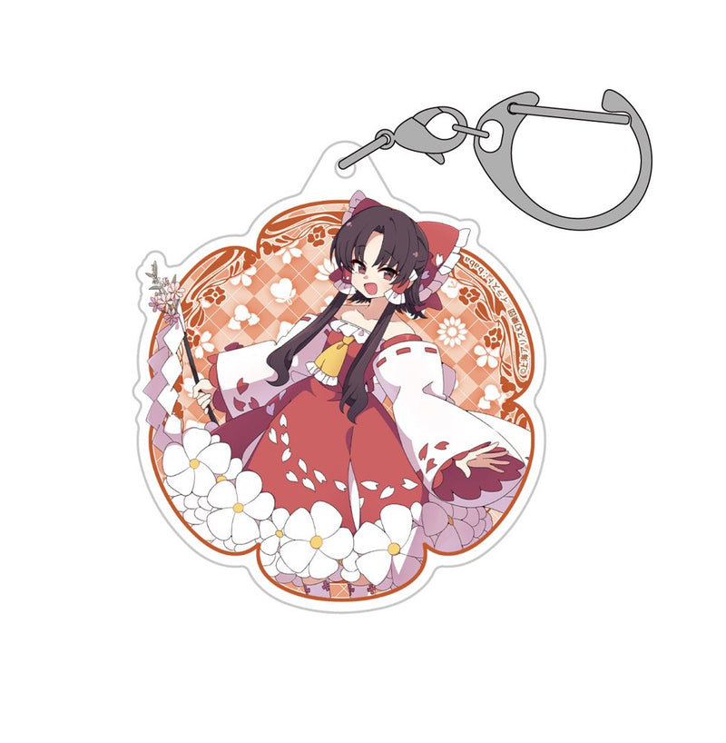 【新品】東方Project 博麗霊夢 アクリルマルチキーホルダー HANA・BIYORI Ver. illust：baba / 博麗神社崇敬会 発売日:2027年01月頃