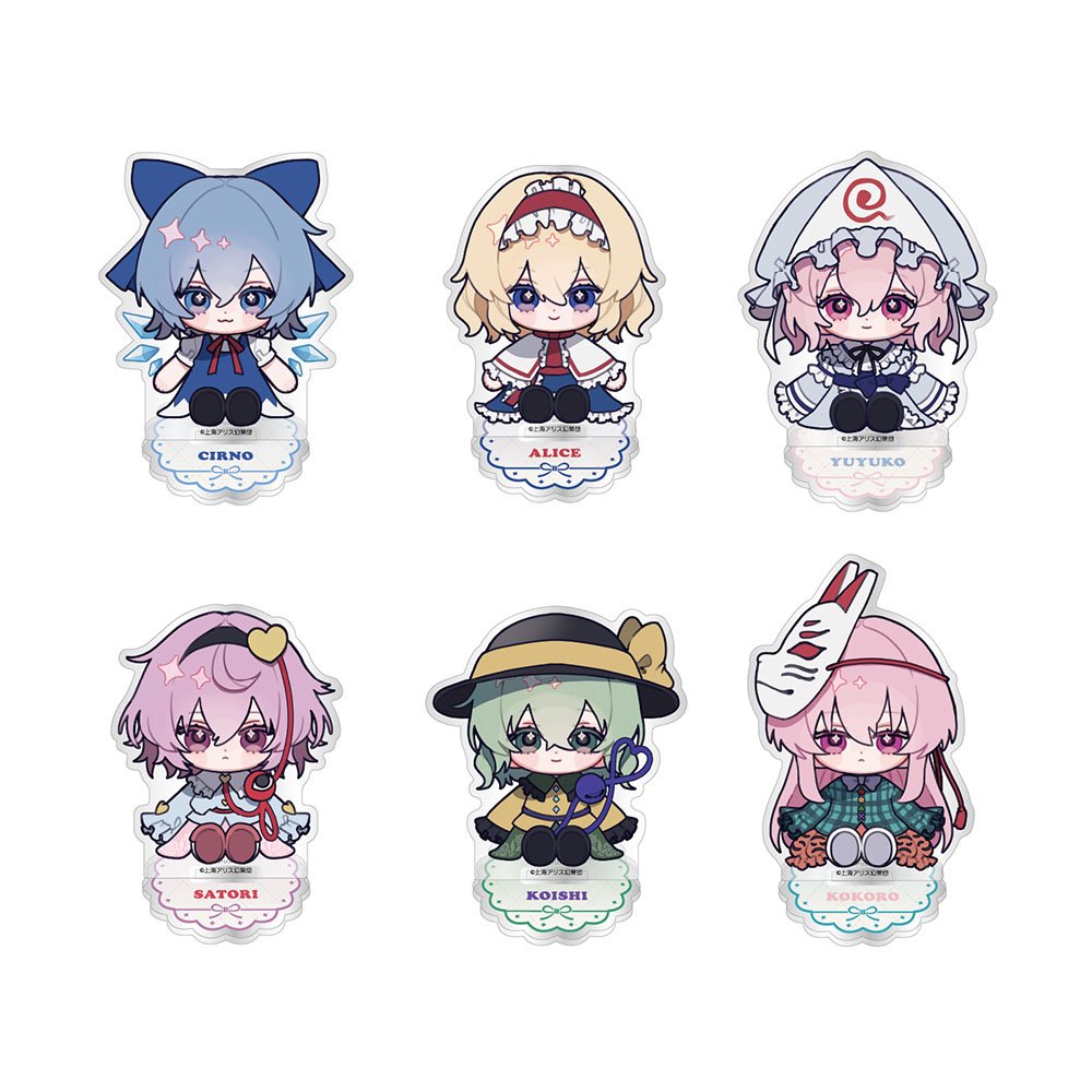 新品】東方Project ちゃいキャラぷろじぇくと アクリルスタンド 第2弾