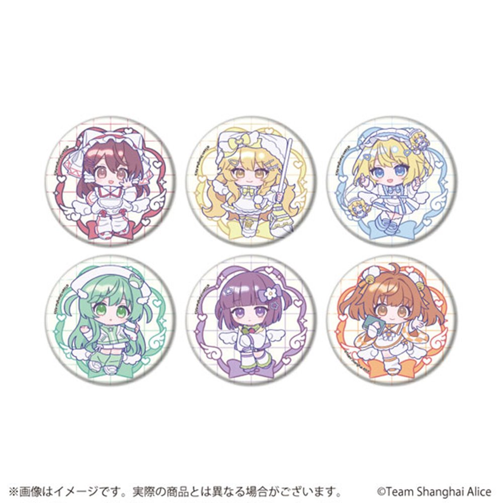 新品】缶バッジ 東方Project 10 天使界隈Ver.(ミニキャライラスト
