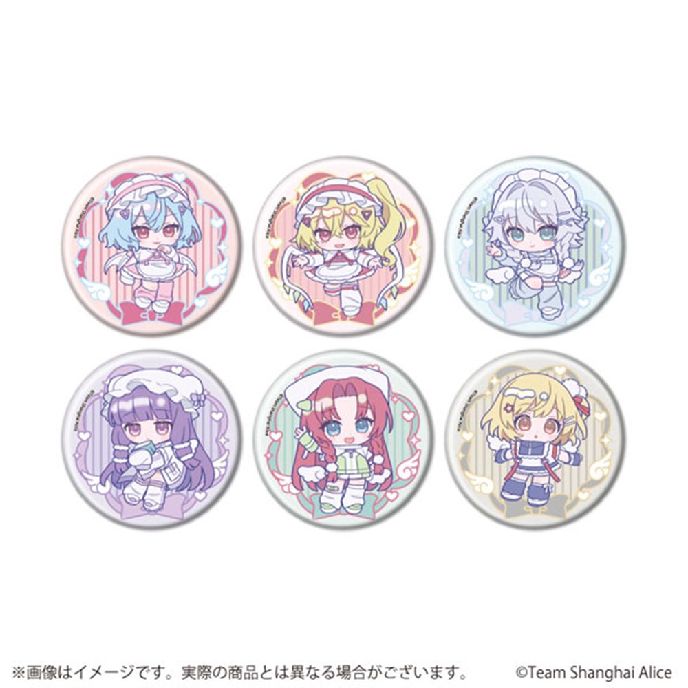 新品】缶バッジ 東方Project 12 天使界隈Ver.(ミニキャライラスト