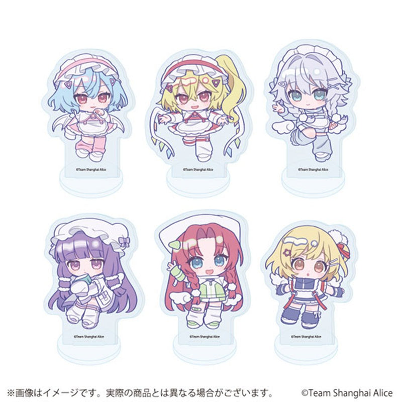 【新品】アクリルぷちスタンド 東方Project 06 天使界隈Ver.(ミニキャライラスト) (1BOX6個入り) / A3(エースリー) 発売日:2026年08月頃