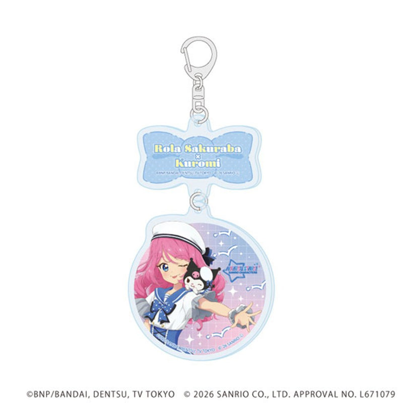 【新品】連結アクリルキーホルダー アイカツスターズ!×サンリオキャラクターズ 02 桜庭ローラ×クロミ(コラボイラスト(等身)) / A3(エースリー) 発売日:2026年11月頃