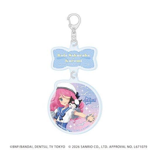 【新品】連結アクリルキーホルダー アイカツスターズ!×サンリオキャラクターズ 02 桜庭ローラ×クロミ(コラボイラスト(等身)) / A3(エースリー) 発売日:2026年11月頃