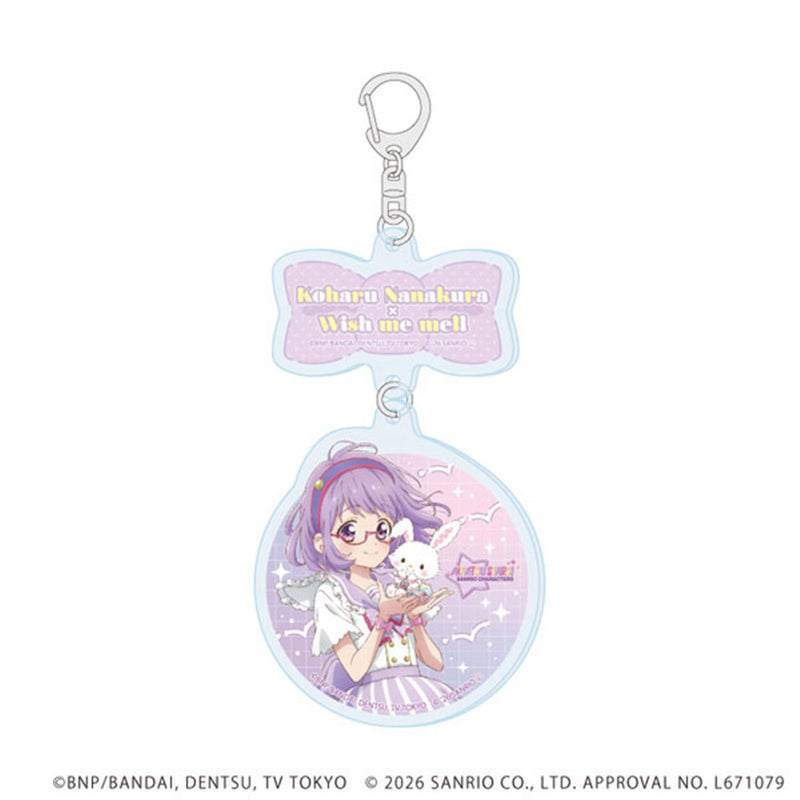 【新品】連結アクリルキーホルダー アイカツスターズ!×サンリオキャラクターズ 03 七倉小春×ウィッシュミーメル(コラボイラスト(等身)) / A3(エースリー) 発売日:2026年11月頃