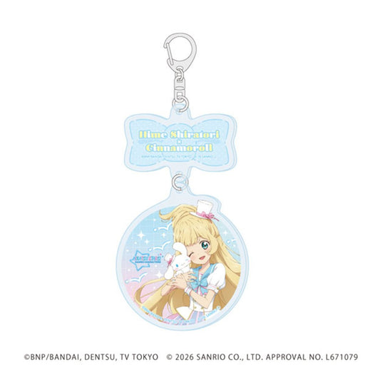 【新品】連結アクリルキーホルダー アイカツスターズ!×サンリオキャラクターズ 04 白鳥ひめ×シナモロール(コラボイラスト(等身)) / A3(エースリー) 発売日:2026年11月頃