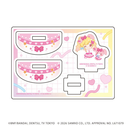 【新品】ゆらゆらアクリルスタンド アイカツスターズ!×サンリオキャラクターズ 01 虹野ゆめ×ぼんぼんりぼん(コラボイラスト(ミニキャラ)) / A3(エースリー) 発売日:2026年11月頃