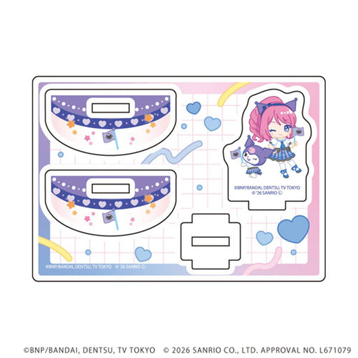 【新品】ゆらゆらアクリルスタンド アイカツスターズ!×サンリオキャラクターズ 02 桜庭ローラ×クロミ(コラボイラスト(ミニキャラ)) / A3(エースリー) 発売日:2026年11月頃