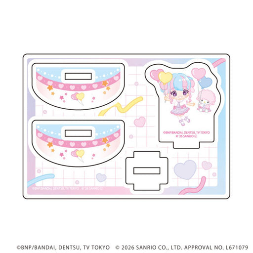 【新品】ゆらゆらアクリルスタンド アイカツスターズ!×サンリオキャラクターズ 09 花園きらら×マイスウィートピアノ(コラボイラスト(ミニキャラ)) / A3(エースリー) 発売日:2026年11月頃