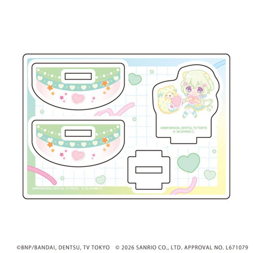 【新品】ゆらゆらアクリルスタンド アイカツスターズ!×サンリオキャラクターズ 10 双葉アリア×まるもふびより(コラボイラスト(ミニキャラ)) / A3(エースリー) 発売日:2026年11月頃