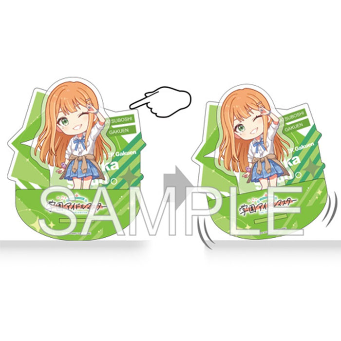 【新品】学園アイドルマスター 揺れているアクリル　ちびキャラ　紫雲清夏 Ver. / つくり 発売日:2024年11月頃