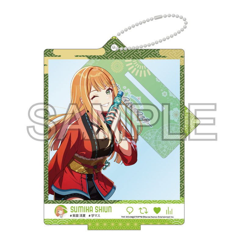 【新品】學園偶像大師 自拍風亞克力立體架 「Tame-Lie-One-Step '24祭 紫雲 清夏」Ver. / つくり 發售日:2025年04月左右