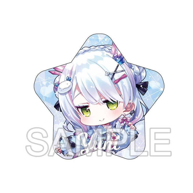 【新品】Vtuber 深淵組 春雨ゆに 星型オーロラ缶バッジ　公式SDイラスト Ver. / つくり 発売日:2025年11月頃