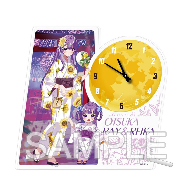【新品】Vtuber 乙夏れい アクリルクロック 2025夏 Ver. / つくり 発売日:2025年11月頃