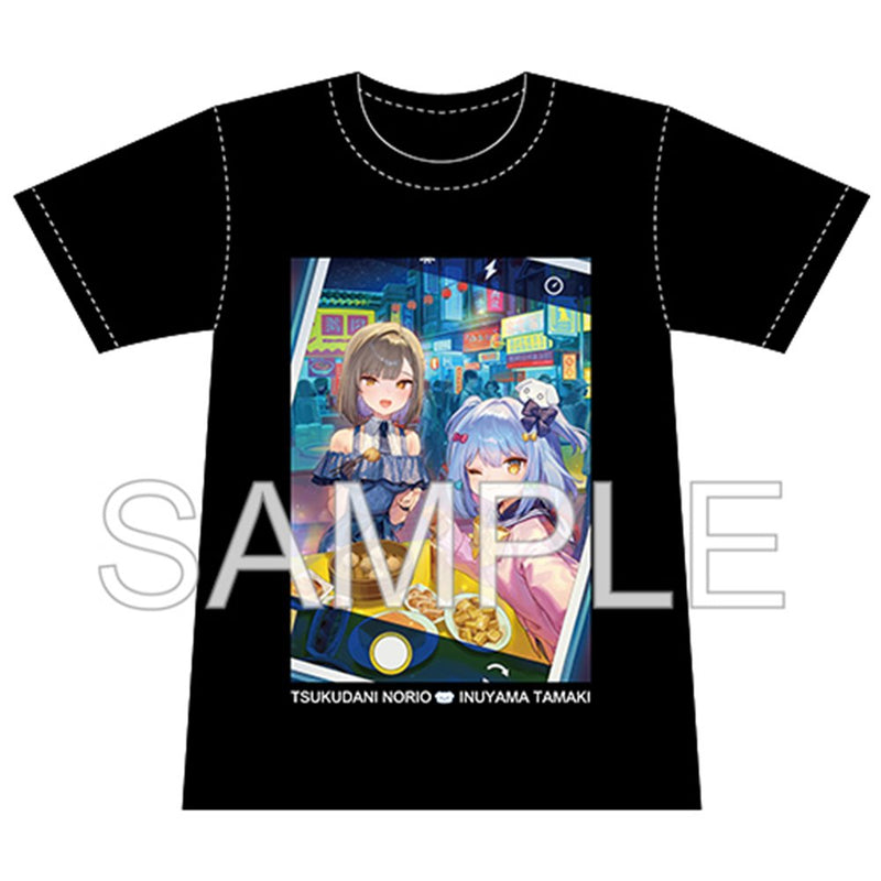 【新品】犬山たまき、佃煮のりお台湾個人展示会グッズ　描き下ろしイラストフルカラーＴシャツ　① / つくり 発売日:2026年12月頃