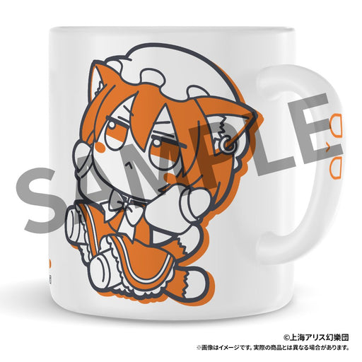 【新品】東方Project ふもふもマグカップ 10 ふもふもちぇん。（橙） / アキバホビー／株式会社イザナギ 発売日:2026年08月頃