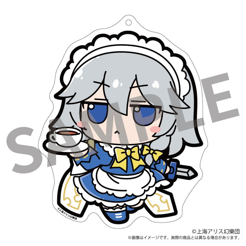【新品】東方Project ふもふもアクリルキーホルダー 04 ふもふもさくや。こうりんどうばーじょん。（十六夜咲夜 香霖堂Ver.） / アキバホビー／株式会社イザナギ 発売日:2026年08月頃