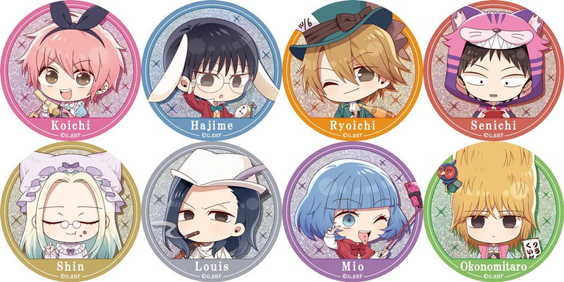 【新品】えぶりでいホスト ぷちちょこ トレーディンググリッター缶バッジ メルヘンコスDAY (1BOX8個入) / シーズナルプランツ 発売日:2026年12月頃