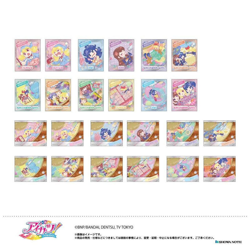 【新品】偶像活动! 照片风金属贴纸收藏 -日历女孩- 1BOX / 昭和笔记 发布日期:2025年09月左右