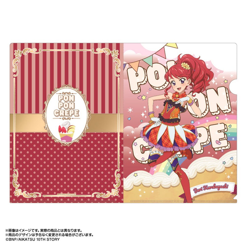 【新品】アイカツ！あかりGeneration×マリオンクレープ　A4クリアファイルセット　紅林珠璃＆黒沢凛＆天羽まどか / あみあみ 発売日:2025年05月頃