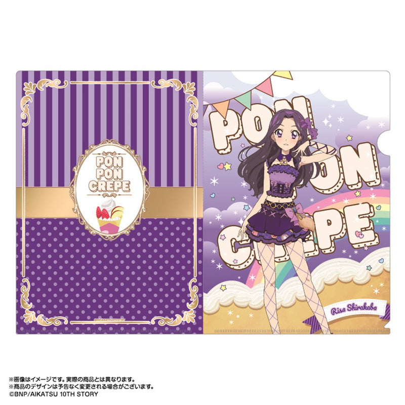 【新品】アイカツ！あかりGeneration×マリオンクレープ　A4透明文件夾套裝　大地のの＆白樺リサ / あみあみ 發售日期:2025年05月左右