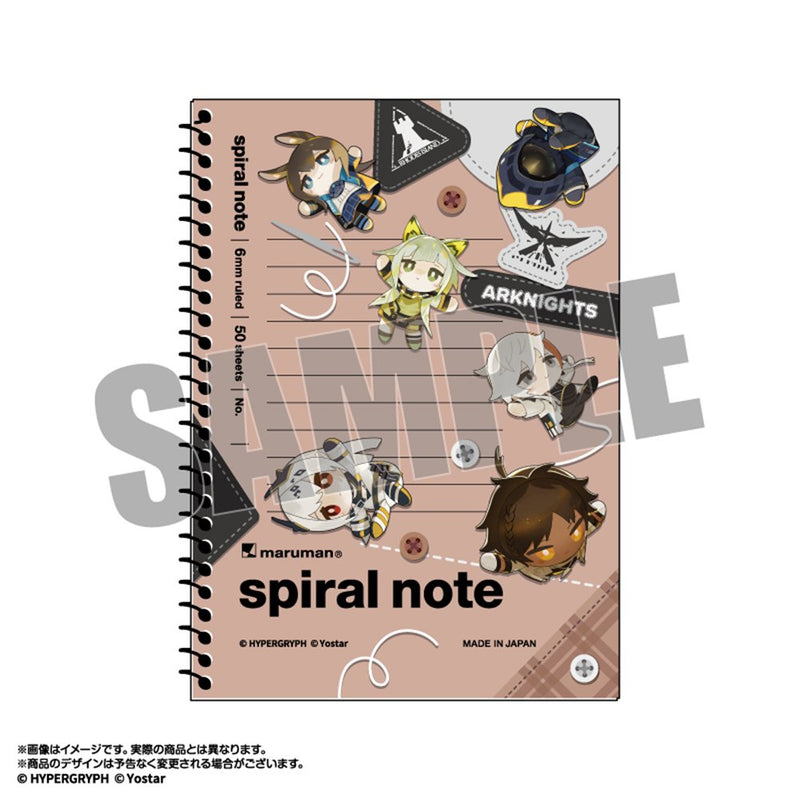 【新品】アークナイツ オペぬい　ミニキャラスパイラルノート　集合 / あみあみ 発売日:2026年03月頃