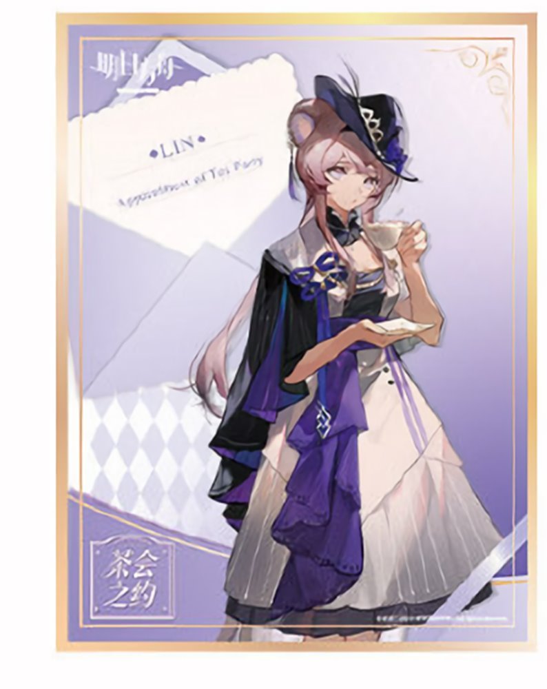 【新品】アークナイツ コラボカフェ お茶会の約束 色紙 リン / IPSTAR潮玩星球