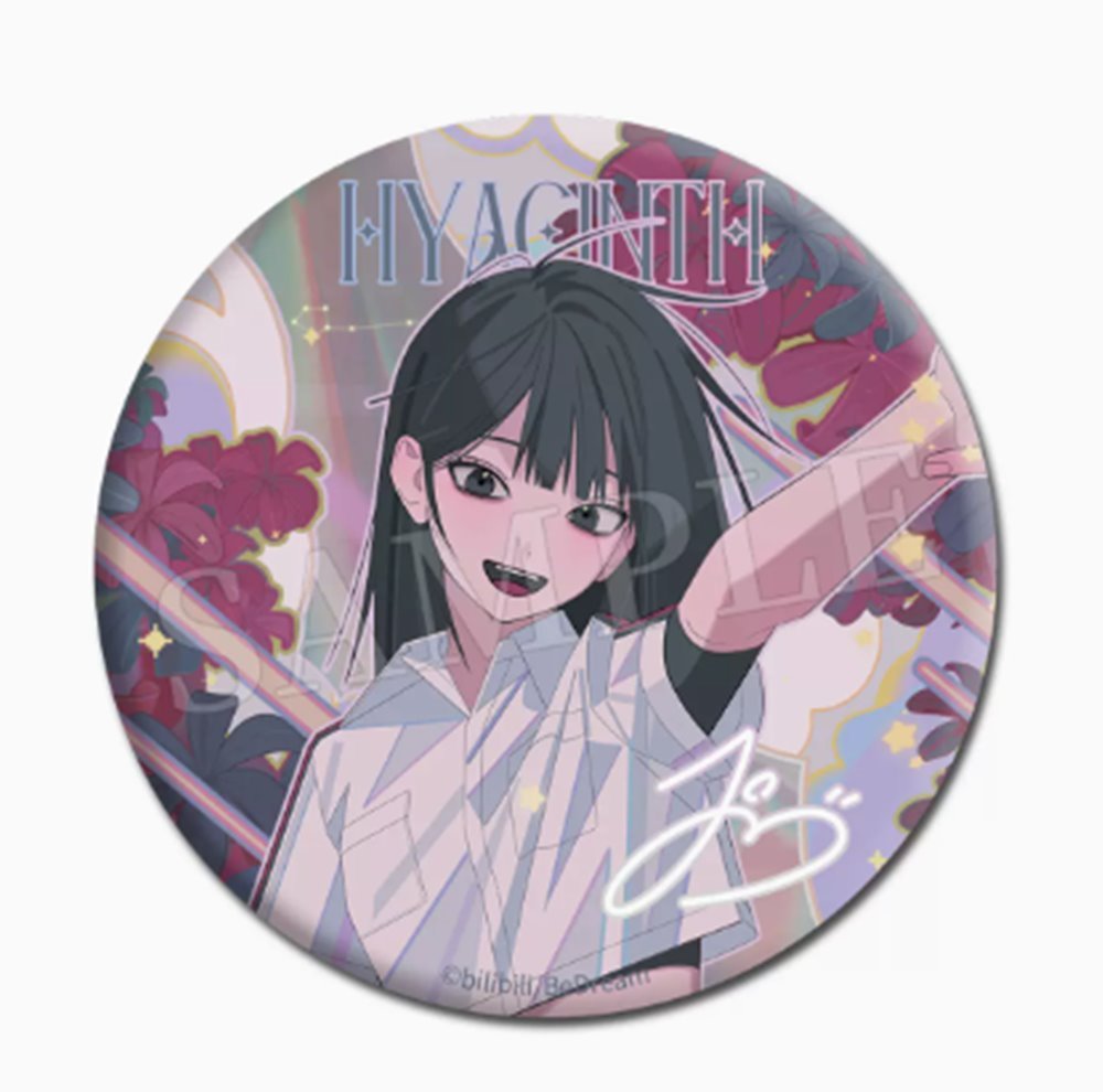 時光代理人　缶バッジ　リン　喬苓 新品】時光代理人 誕生花シリーズ 缶バッジ リン（喬苓） / BEMOE