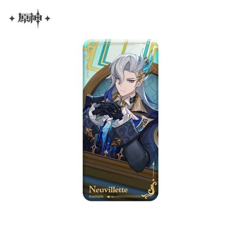 【新品】原神 テーマシリーズスクエア型缶バッジ ヌヴィレット B / miHoYo 発売日:2024年12月31日