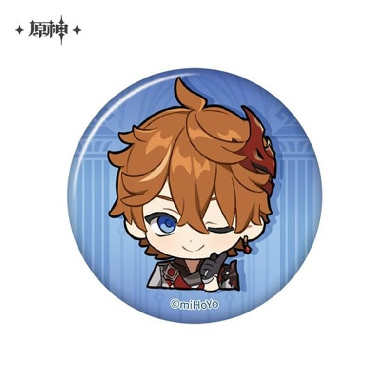 [New Product] Genshin Impact Chibi Character Stamp Series Character Can Badge Tartaglia / miHoYo Release Date: December 31, 2024