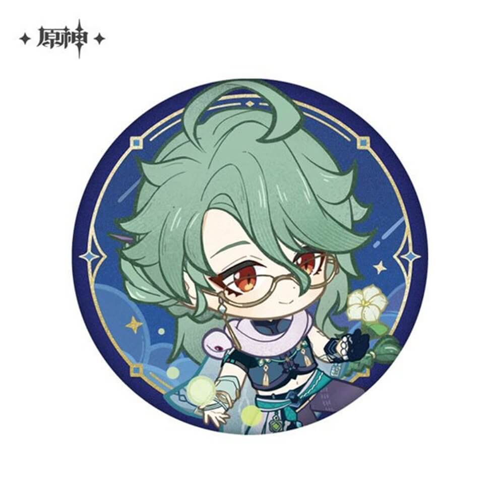 原神　白朮　缶バッジ 新品】原神 星々からの手紙シリーズ キャラ缶バッジ 白朮 / miHoYo