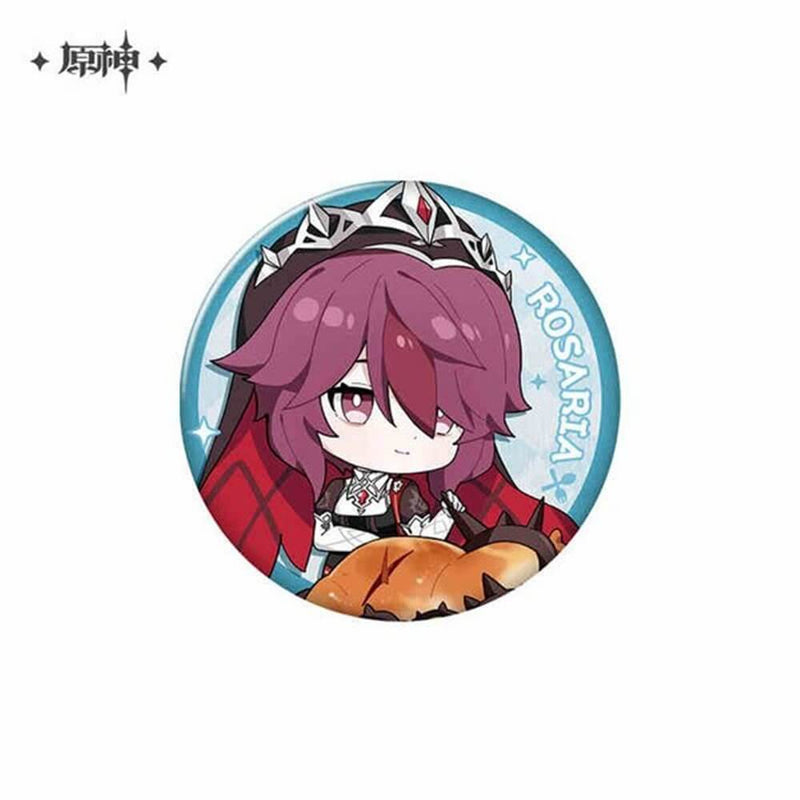 【新品】原神 美味しいパーティーシリーズキャラ缶バッジ ロサリア / miHoYo 発売日:2024年12月31日