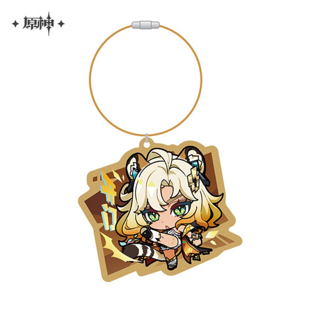新品】原神 デフォルメスタンプキャラアクリルストラップ シロネン