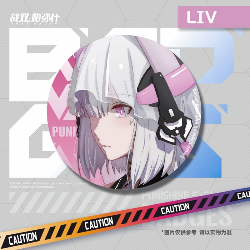 【新品】パニシング：グレイレイヴン 極・解放缶バッジ - リーフ・来光 / KURO GAME